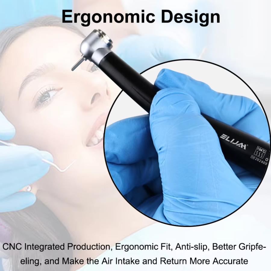 Colorful Standard Head Push Button Dental High Speed Handpiece 2/4 Holes Single Water Spray Air Turbine Dentistry Tool