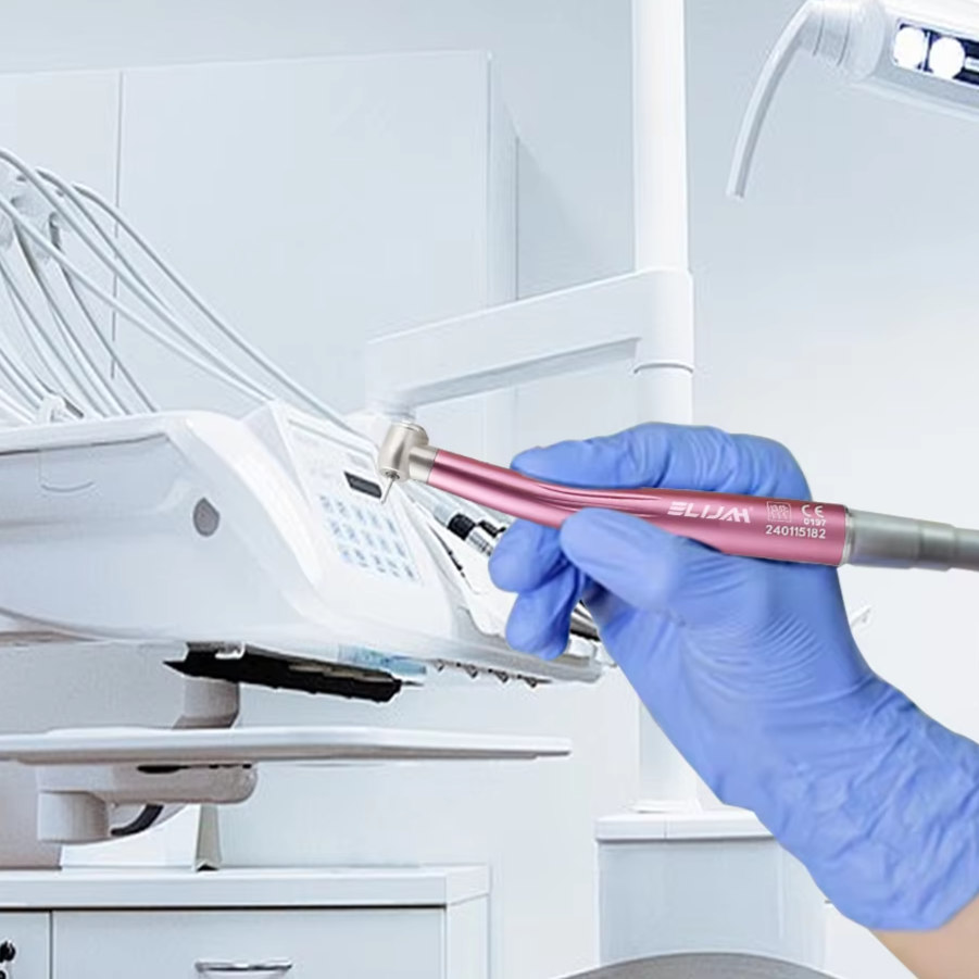 Colorful Standard Head Push Button Dental High Speed Handpiece 2/4 Holes Single Water Spray Air Turbine Dentistry Tool