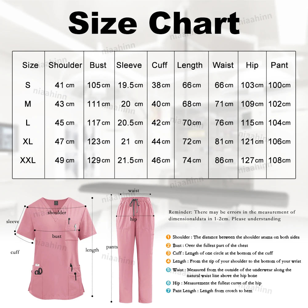 High Quality Medical Clothing for Women Uniform Nurse Lab Coat Unisex Wholesale Tops and Pants Suits Nursing Scrubs Uniforms Set