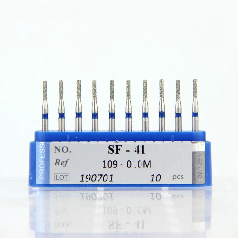 10Pcs/Lot Dental Diamond Burs Drill 39 Sizes 1.6mm for High Speed Handpiece Stomatology Department Dentistry Grinding Tools