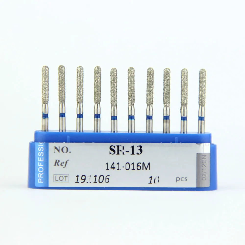 10Pcs/Lot Dental Diamond Burs Drill 39 Sizes 1.6mm for High Speed Handpiece Stomatology Department Dentistry Grinding Tools