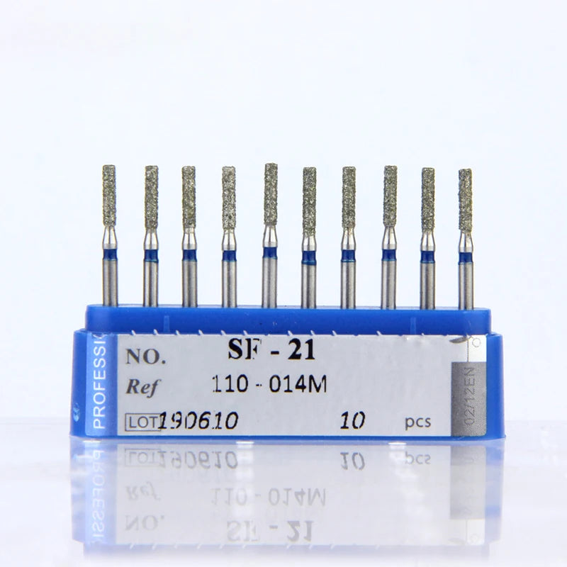 10Pcs/Lot Dental Diamond Burs Drill 39 Sizes 1.6mm for High Speed Handpiece Stomatology Department Dentistry Grinding Tools