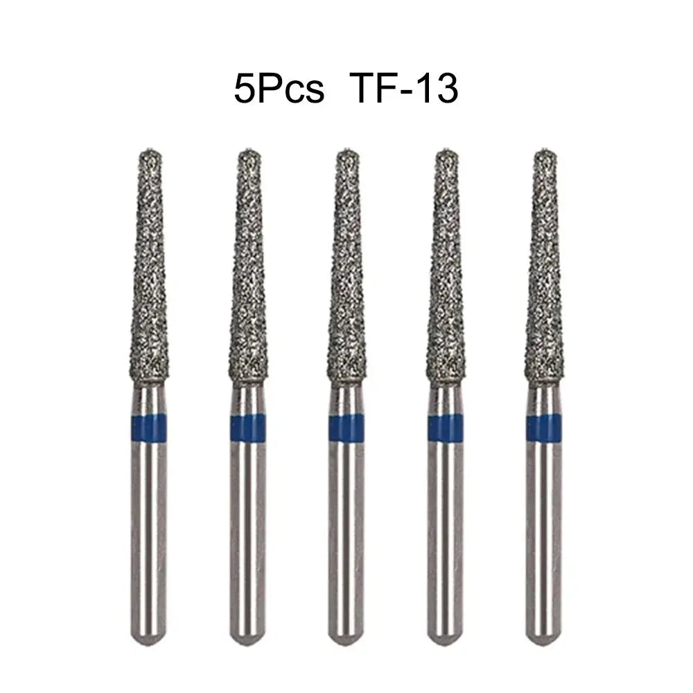 5Pcs/Bag Dental Diamond Burs Drill FG 1.6mm Bur For High Speed Handpiece Denspay Dental Bur Polishing Whitening Lab Material