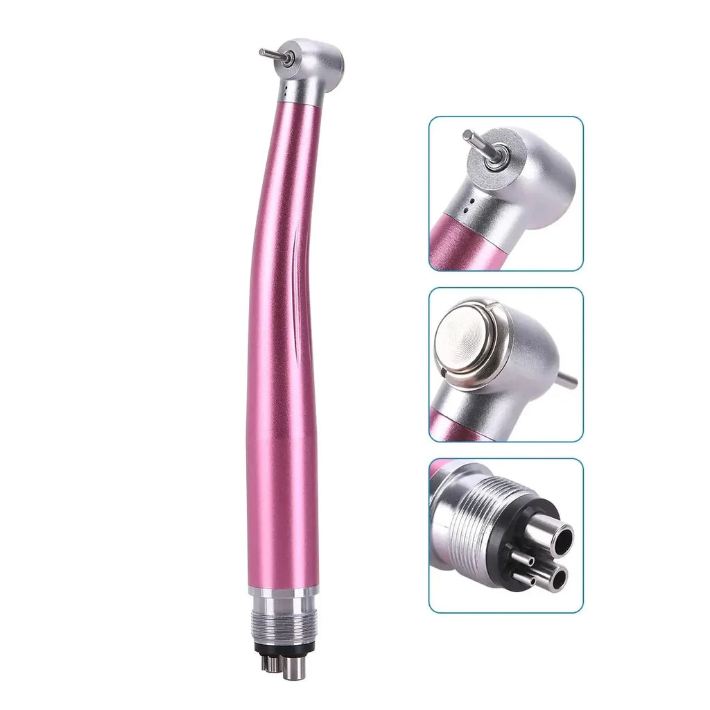 Colorful Standard Head Push Button Dental High Speed Handpiece 2/4 Holes Single Water Spray Air Turbine Dentistry Tool