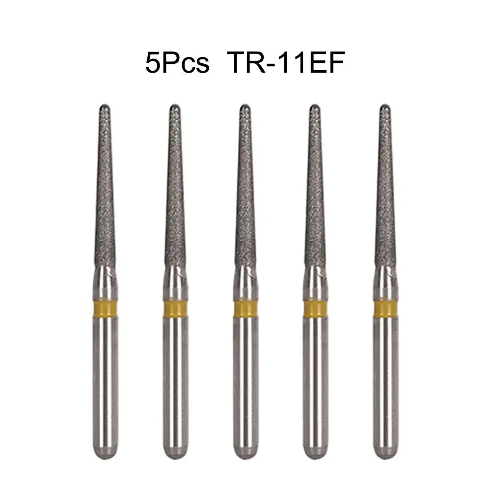 5Pcs/Bag Dental Diamond Burs Drill FG 1.6mm Bur For High Speed Handpiece Denspay Dental Bur Polishing Whitening Lab Material