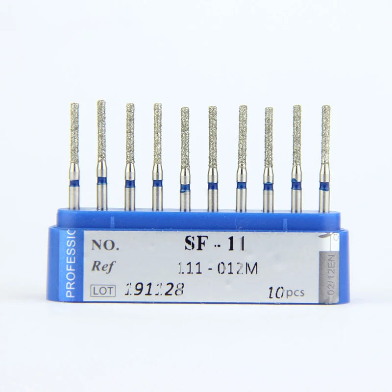 10Pcs/Lot Dental Diamond Burs Drill 39 Sizes 1.6mm for High Speed Handpiece Stomatology Department Dentistry Grinding Tools