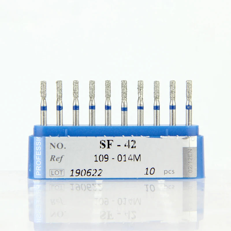 10Pcs/Lot Dental Diamond Burs Drill 39 Sizes 1.6mm for High Speed Handpiece Stomatology Department Dentistry Grinding Tools