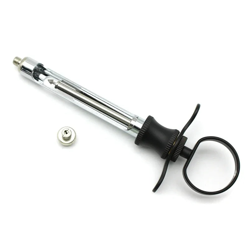 Dental Stainless Steel Syringe Dentistry Surgical Instrument With Head Dental Teeth Care Dental Anesthesia Aspirating Syringe