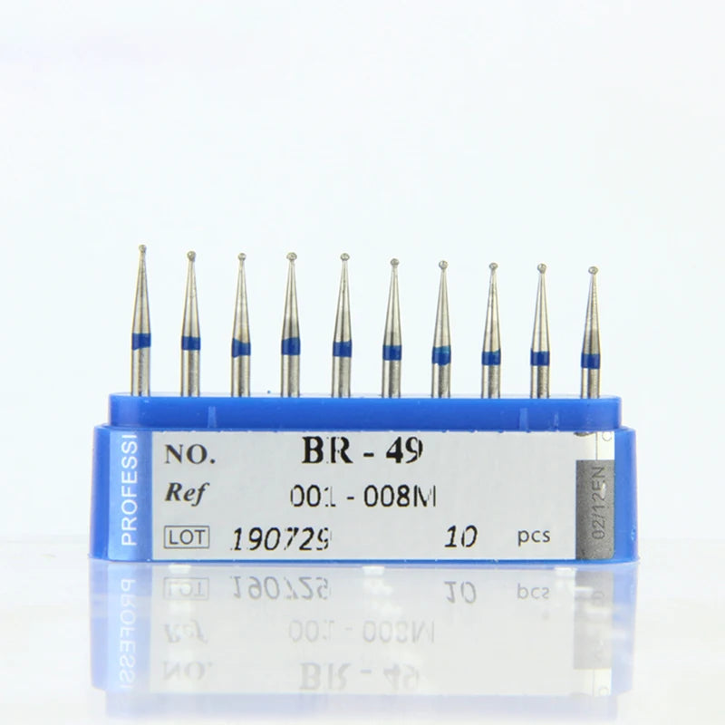 10Pcs/Lot Dental Diamond Burs Drill 39 Sizes 1.6mm for High Speed Handpiece Stomatology Department Dentistry Grinding Tools
