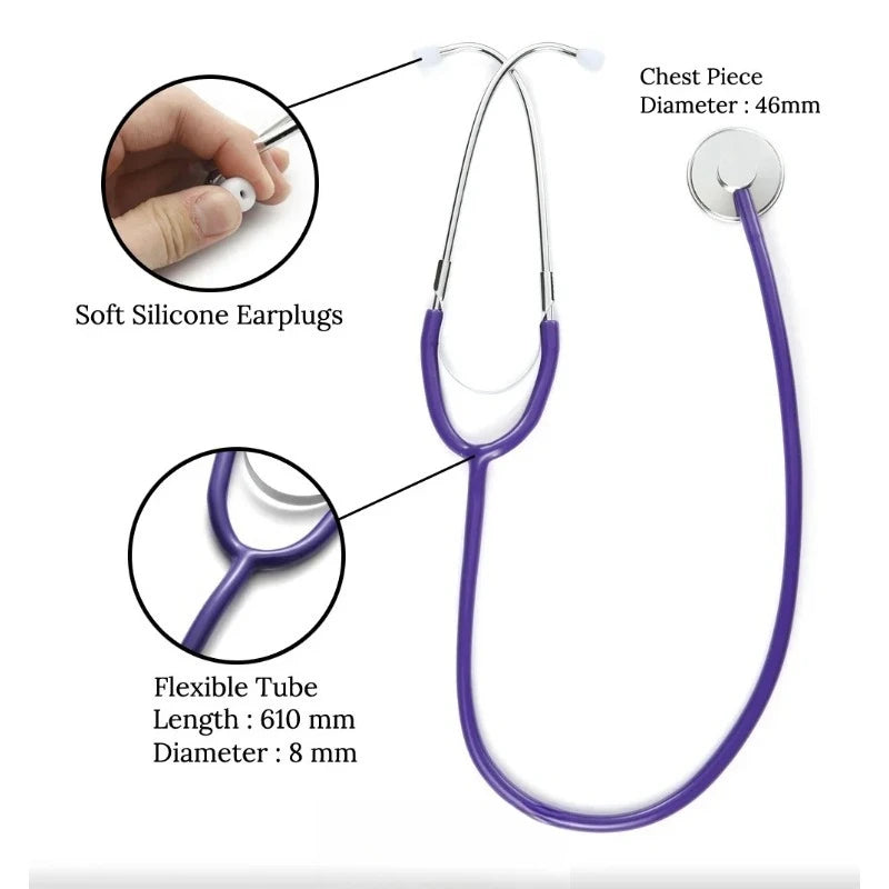 Professional Portable Doctor Stethoscope Medical Cardiology Equipment for Students Vet Nurse Medical Devices