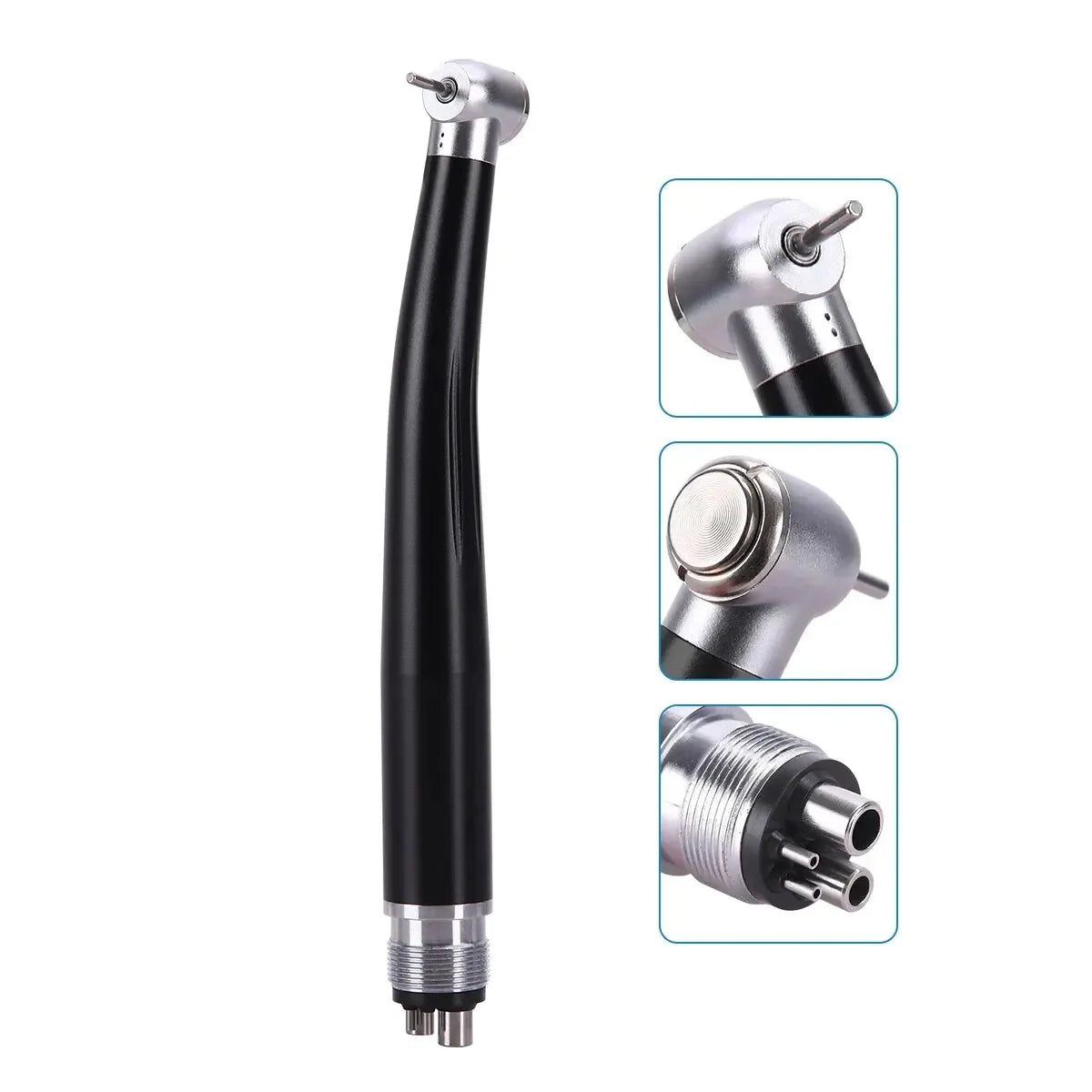 Colorful Standard Head Push Button Dental High Speed Handpiece 2/4 Holes Single Water Spray Air Turbine Dentistry Tool