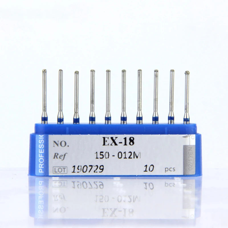 10Pcs/Lot Dental Diamond Burs Drill 39 Sizes 1.6mm for High Speed Handpiece Stomatology Department Dentistry Grinding Tools