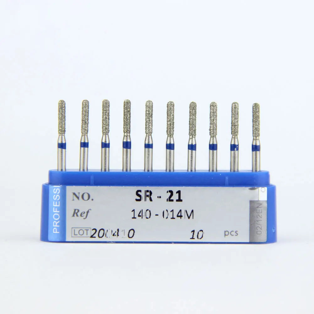 10Pcs/Lot Dental Diamond Burs Drill 39 Sizes 1.6mm for High Speed Handpiece Stomatology Department Dentistry Grinding Tools
