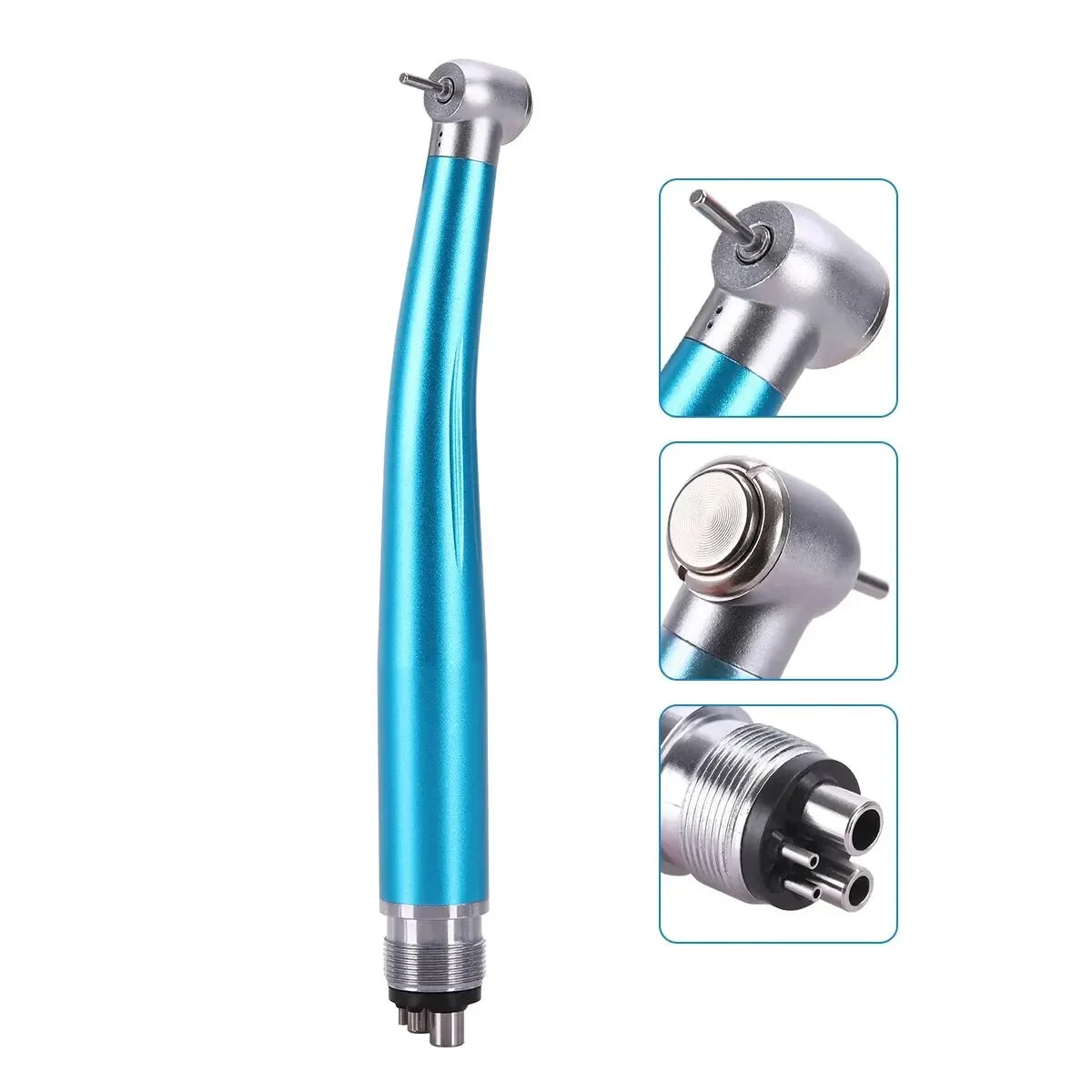 Colorful Standard Head Push Button Dental High Speed Handpiece 2/4 Holes Single Water Spray Air Turbine Dentistry Tool