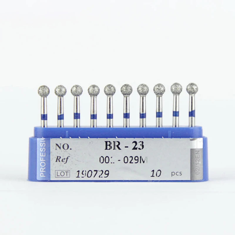 10Pcs/Lot Dental Diamond Burs Drill 39 Sizes 1.6mm for High Speed Handpiece Stomatology Department Dentistry Grinding Tools