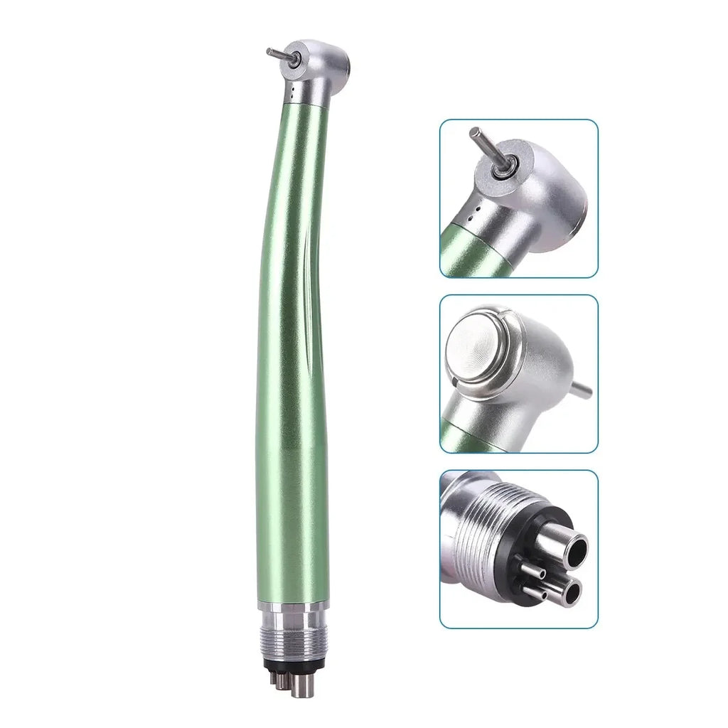 Colorful Standard Head Push Button Dental High Speed Handpiece 2/4 Holes Single Water Spray Air Turbine Dentistry Tool