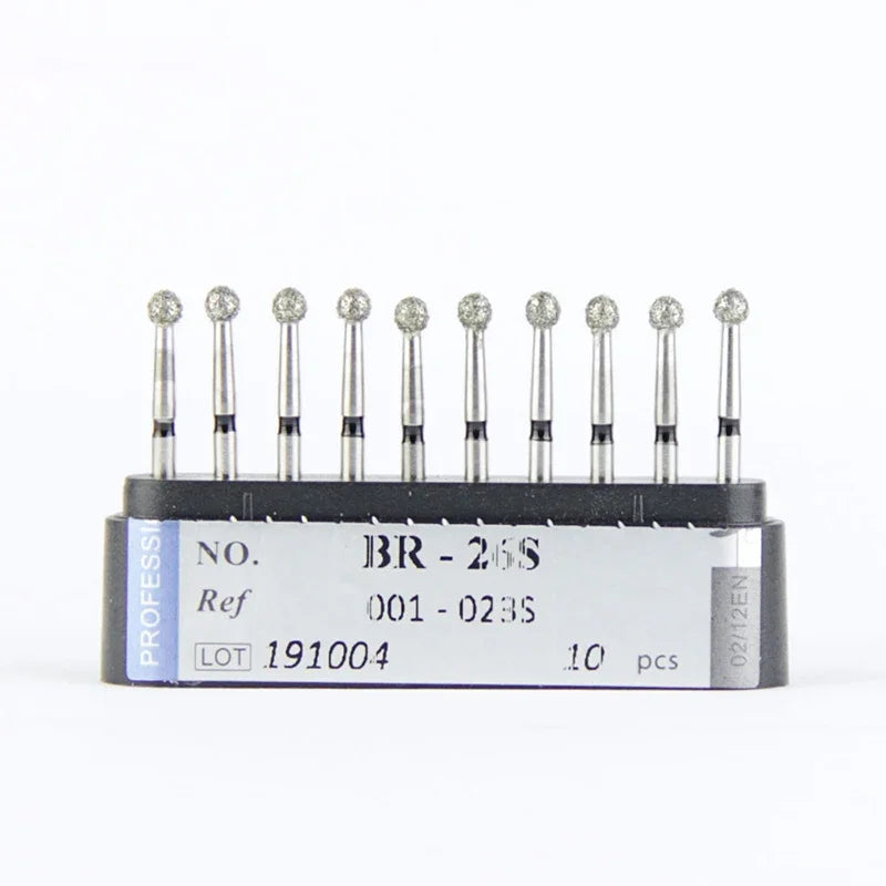 10Pcs/Lot Dental Diamond Burs Drill 39 Sizes 1.6mm for High Speed Handpiece Stomatology Department Dentistry Grinding Tools