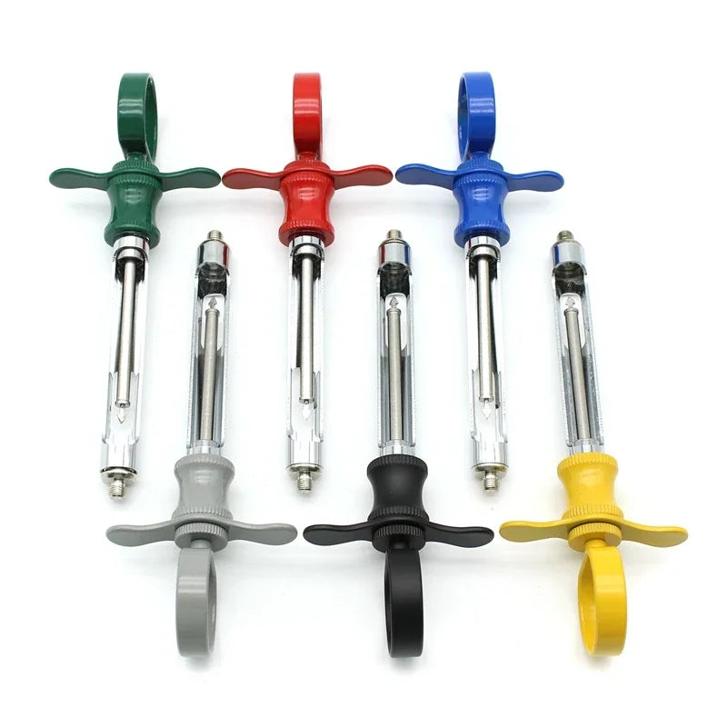 Dental Stainless Steel Syringe Dentistry Surgical Instrument With Head Dental Teeth Care Dental Anesthesia Aspirating Syringe