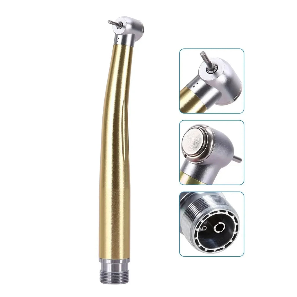 Colorful Standard Head Push Button Dental High Speed Handpiece 2/4 Holes Single Water Spray Air Turbine Dentistry Tool