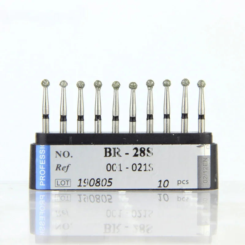 10Pcs/Lot Dental Diamond Burs Drill 39 Sizes 1.6mm for High Speed Handpiece Stomatology Department Dentistry Grinding Tools