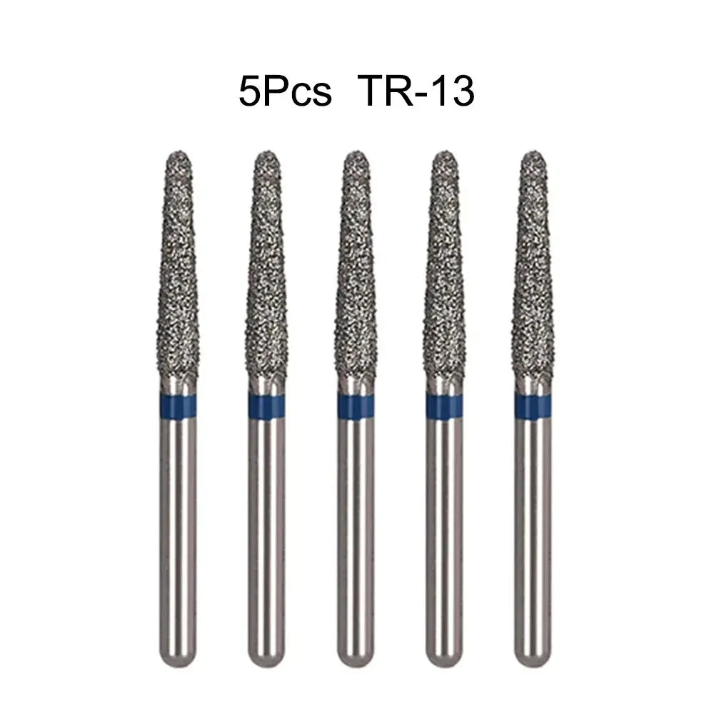 5Pcs/Bag Dental Diamond Burs Drill FG 1.6mm Bur For High Speed Handpiece Denspay Dental Bur Polishing Whitening Lab Material