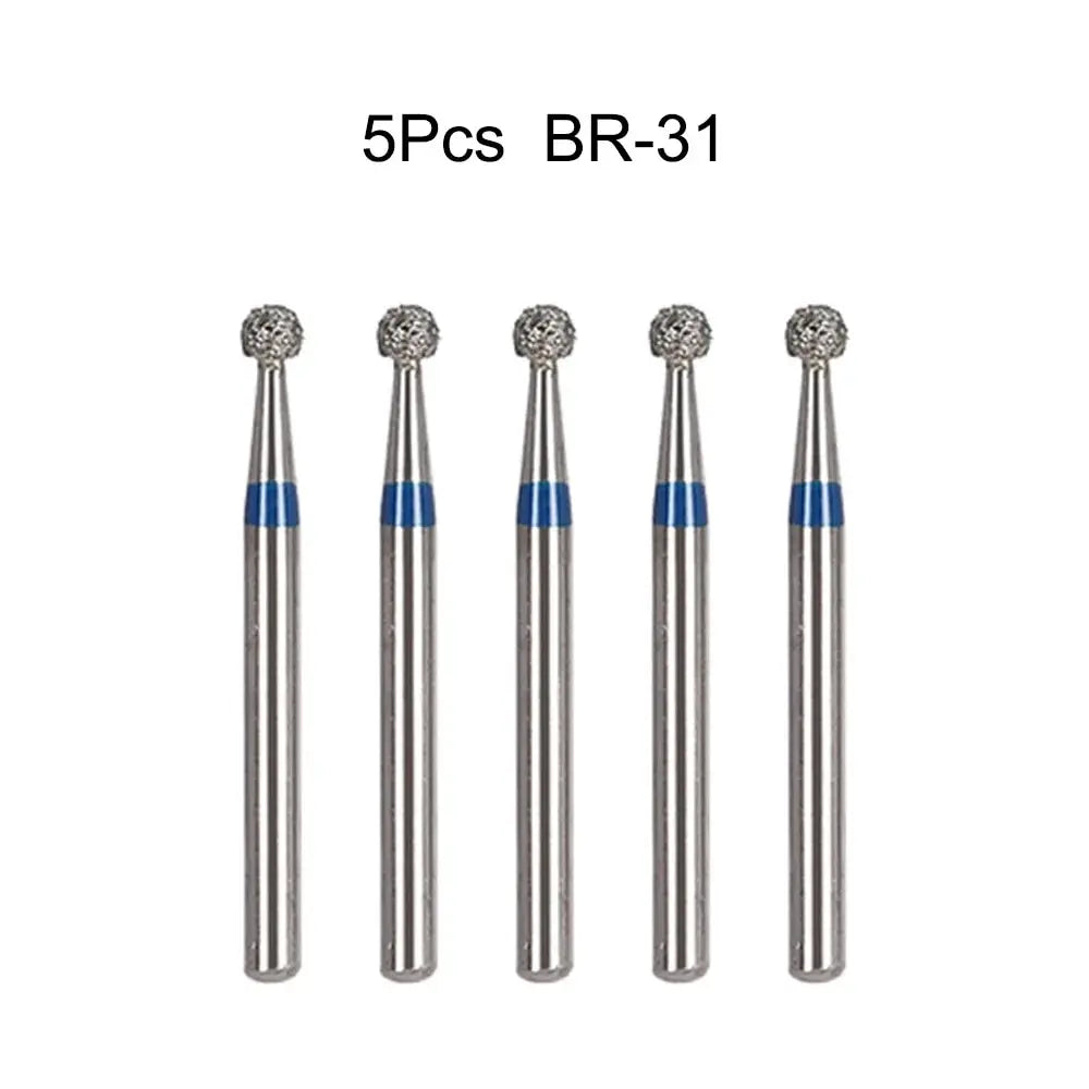 5Pcs/Bag Dental Diamond Burs Drill FG 1.6mm Bur For High Speed Handpiece Denspay Dental Bur Polishing Whitening Lab Material