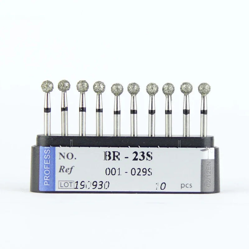 10Pcs/Lot Dental Diamond Burs Drill 39 Sizes 1.6mm for High Speed Handpiece Stomatology Department Dentistry Grinding Tools