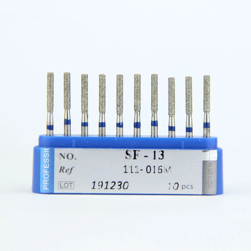 10Pcs/Lot Dental Diamond Burs Drill 39 Sizes 1.6mm for High Speed Handpiece Stomatology Department Dentistry Grinding Tools