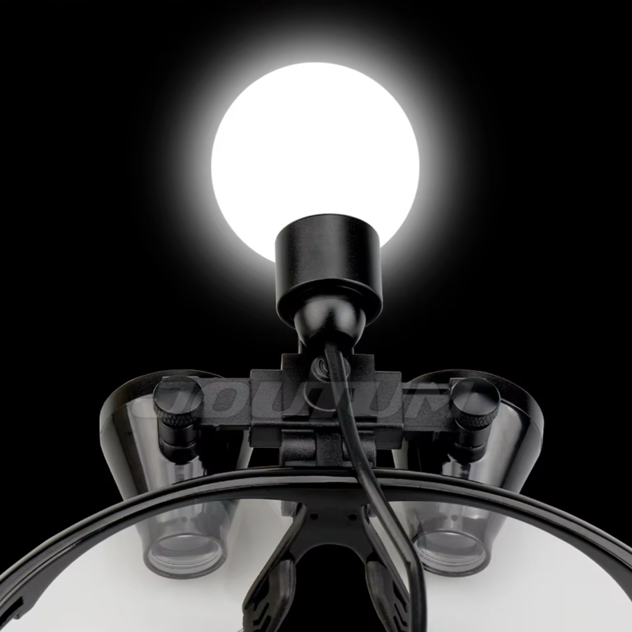 3.5X/2.5X Magnification Binocular Dental Loupe Surgery Surgical Magnifier with Headlight LED Light Medical Operation Loupe Lamp